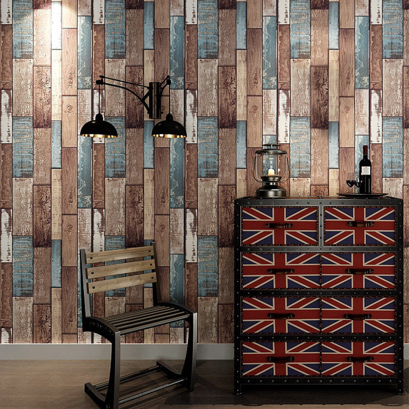 Holztapete Rolle Rustikal 3D Konstruktion Wandkunst in heller Farbe, 33' L x 20.5" B