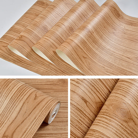 Holztapete Rolle Rustikal 3D Konstruktion Wandkunst in heller Farbe, 33' L x 20.5" B