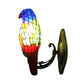 Frendorf | 1 Kopf Papagei Wandlampe Lodge-Stil Buntglas-Wandleuchte aus Messing für das Wohnzimmer