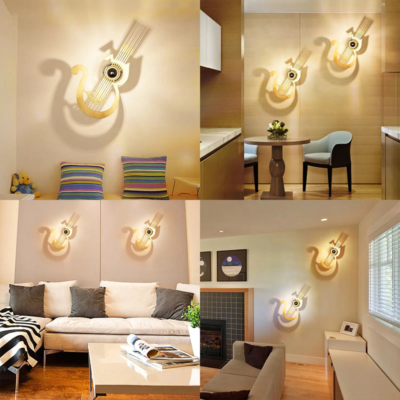 Frendorf | Moderne schöne Wandlampe Holz einzelne Licht braune Wandlampe für Flur Pflegezimmer