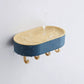 Single Soap Holder with 4 Hooks