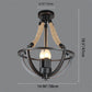 Industriel Eisen Schnur 3-Licht Insel Licht Kronleuchter
