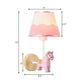 Frendorf | Moderne Wandlampe Reduzierter Schatten Einzel Licht Holz Wandlampe mit Tier für Teen