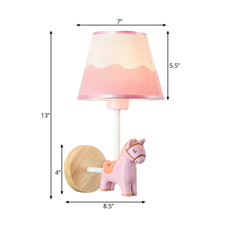 Frendorf | Moderne Wandlampe Reduzierter Schatten Einzel Licht Holz Wandlampe mit Tier für Teen