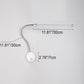 Moderne Schlichtheit Aluminium PC Streifen LED Wand Sconces Lampe Für Nachttisch