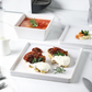 Frendorf | 24-teiliges quadratisches weißes Dinner-Set