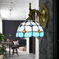 Frendorf | Buntglas-Dom-Wandlichtarmatur mit farbenfrohem Perlen-Tiffany 1 Kopf Wandleuchte in Pink/Orange/Grün/Blau