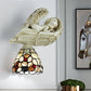 Frendorf | Shell Floral Wandlamp met Slapende Engel naar Rechts/Links Rustiek Loft 1 Hoofd Wandverlichting voor Woonkamer