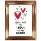 Key to my Heart Gerahter Kunstdruck
