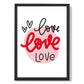 Circle of Love Gerahmter Kunstdruck