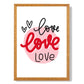 Circle of Love Gerahmter Kunstdruck