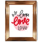 Circle of Love Gerahmter Kunstdruck