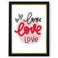 Circle of Love Gerahmter Kunstdruck