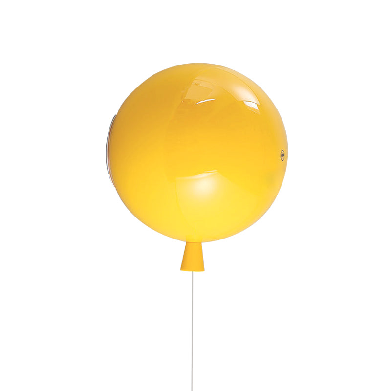 Kreative ballonförmige Wandleuchte Eine Glühlampe Glas Wandlicht für Babyzimmer Flur