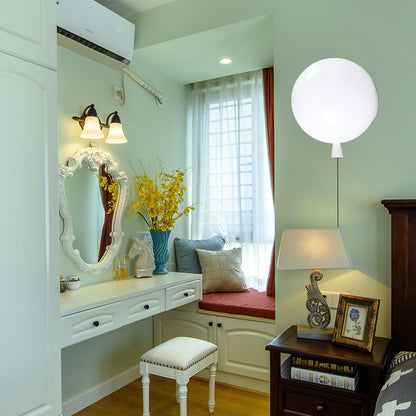 Kreative ballonförmige Wandleuchte Eine Glühlampe Glas Wandlicht für Babyzimmer Flur