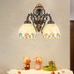 Frendorf | Shell Bowl Wandlamp Verlichting Traditioneel 2 Koppen Wandmontage Licht in Beige voor Slaapkamer