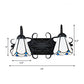 Frendorf | Witte Glazen Conische Wandlamp Vintage Stijl 2 Lichten Slaapkamer Wandverlichting in Zwart voor Entree