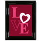 Love Quote Herz Gerahmter Kunstdruck