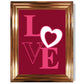 Love Quote Herz Gerahmter Kunstdruck