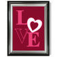 Love Quote Herz Gerahmter Kunstdruck