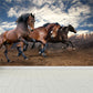 Big Horse Tapete Wandbild Fleckenbeständig Modernes Familienzimmer Wandkunst, Maßgeschneiderter Druck