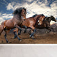 Big Horse Tapete Wandbild Fleckenbeständig Modernes Familienzimmer Wandkunst, Maßgeschneiderter Druck
