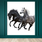 Big Horse Tapete Wandbild Fleckenbeständig Modernes Familienzimmer Wandkunst, Maßgeschneiderter Druck