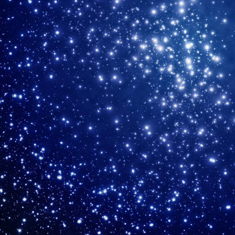 Nacht- und Sternenhimmel-Wandmalerei Modern Glatte Wandkunst in dunkler Farbe für das Kinderzimmer