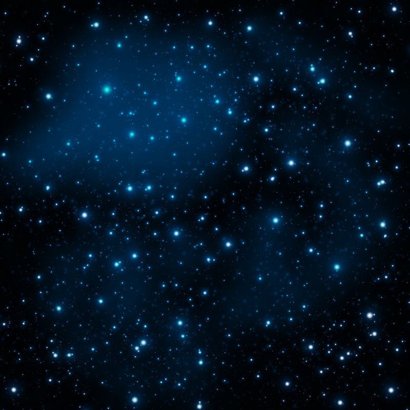 Nacht- und Sternenhimmel-Wandmalerei Modern Glatte Wandkunst in dunkler Farbe für das Kinderzimmer