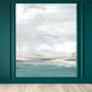 Frendorf | Moderne Stil Landschaft Wandtattoo Vliesstoff Wasserfest Pastell Wandkunst für Zuhause