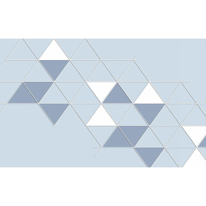 Frendorf | Geometrische Driehoek Muurpapier Muurschildering Moderne Niet-Geweven Katoenen Wandbekleding voor Woonkamer