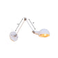 Frendorf | Weißes Kuppelwandlicht mit Schwenkarm Industriedesign Retro Metall 1 Glühbirne Schlafzimmer Wandleuchte Lampe