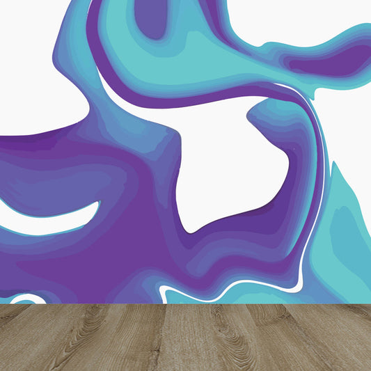 Großes Flow-Pattern-Wandtattoo Fleckenresistent Zeitgenössische Wohnzimmer Wandkunst