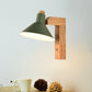 Frendorf | Funnel Studie Kamer Wandlamp Hout Metaal 1 Licht Noordic Stijlvolle Ondertint Wandlamp