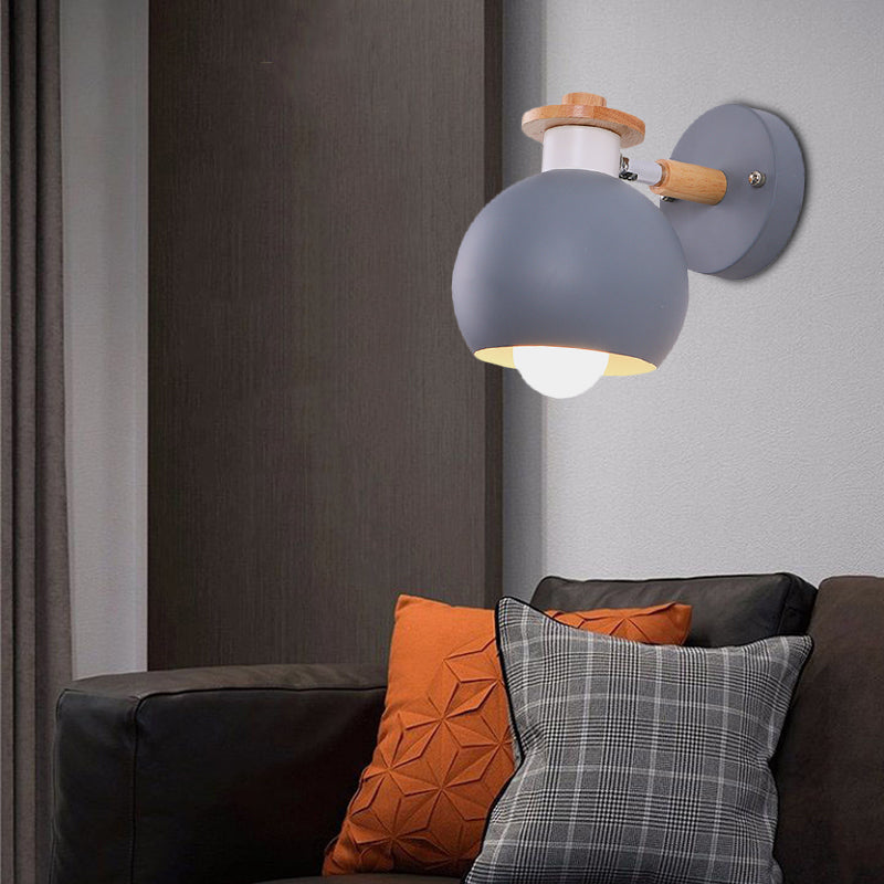 Frendorf | Einzelne lichtkugelförmige wandlampe nordisches metall wandleuchtenlicht für kindergarten kinderzimmer