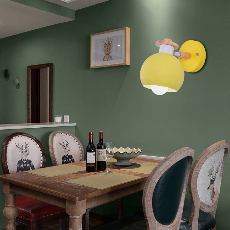 Frendorf | Einzelne lichtkugelförmige wandlampe nordisches metall wandleuchtenlicht für kindergarten kinderzimmer