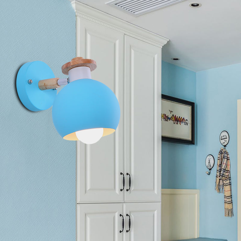 Frendorf | Einzelne lichtkugelförmige wandlampe nordisches metall wandleuchtenlicht für kindergarten kinderzimmer