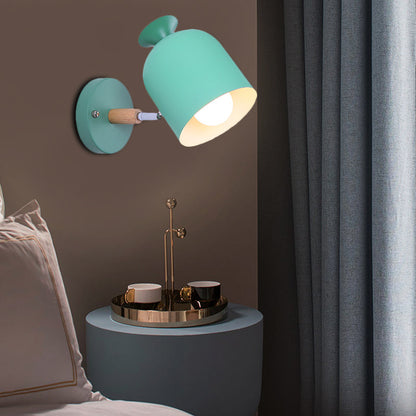 Frendorf | Cup Shade Volwassen Slaapkamer Wandlamp Draaibaar Metaal Eén Licht Macaron Loft Wandlamp