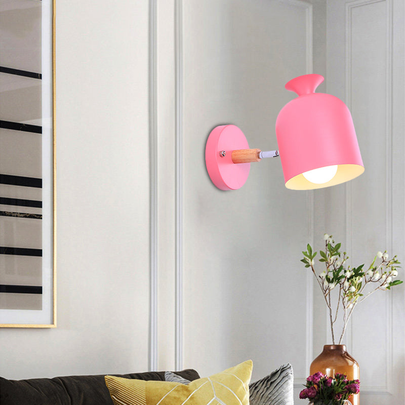 Frendorf | Cup Shade Volwassen Slaapkamer Wandlamp Draaibaar Metaal Eén Licht Macaron Loft Wandlamp