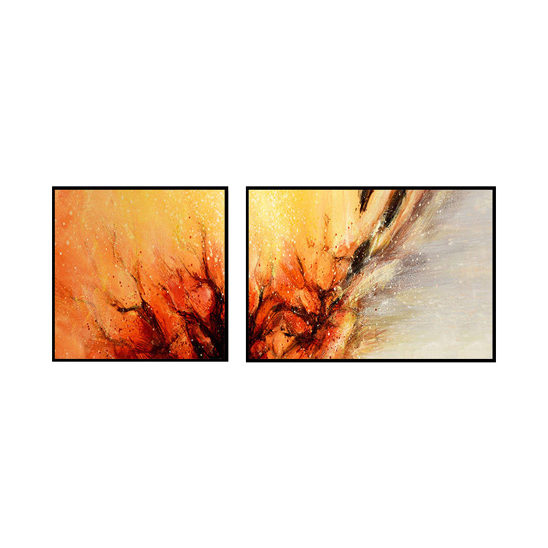 Frendorf | Moderne Malerei Druck Abstrakt Leinwand Pastell Multi-Teil Wandkunst Dekor für Hotel