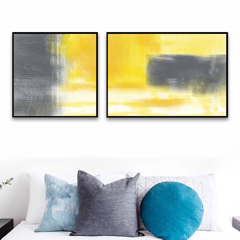 Frendorf | Moderne Malerei Druck Abstrakt Leinwand Pastell Multi-Teil Wandkunst Dekor für Hotel