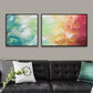 Frendorf | Moderne Malerei Druck Abstrakt Leinwand Pastell Multi-Teil Wandkunst Dekor für Hotel