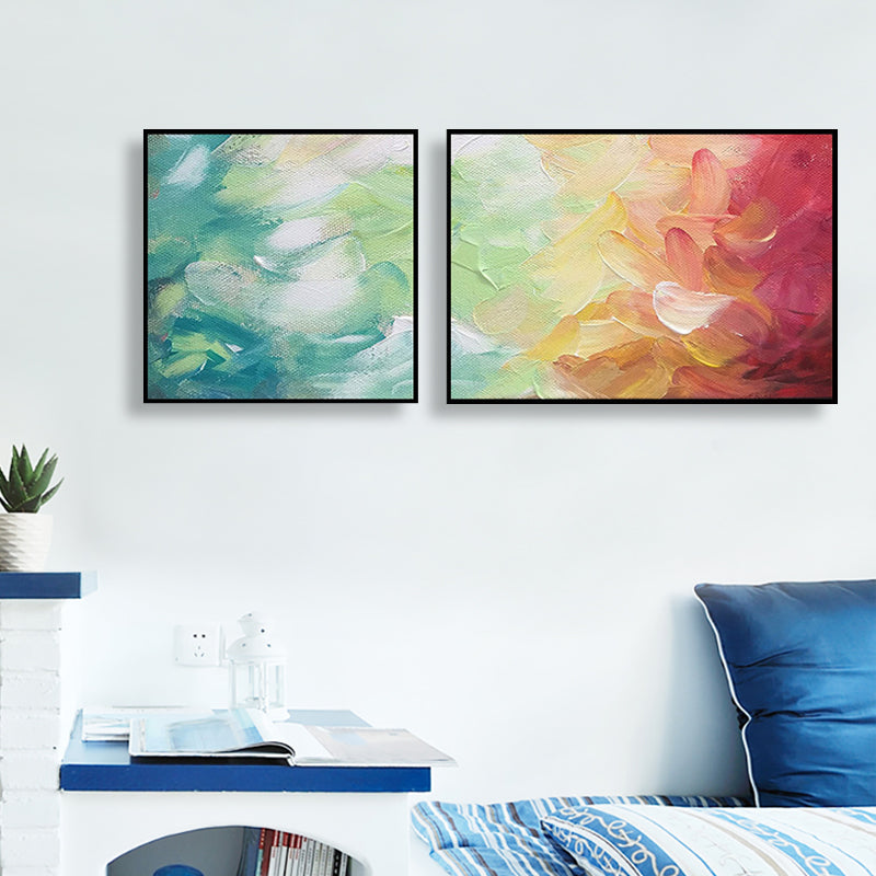 Frendorf | Moderne Malerei Druck Abstrakt Leinwand Pastell Multi-Teil Wandkunst Dekor für Hotel