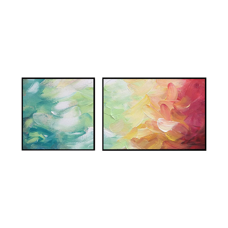 Frendorf | Moderne Malerei Druck Abstrakt Leinwand Pastell Multi-Teil Wandkunst Dekor für Hotel