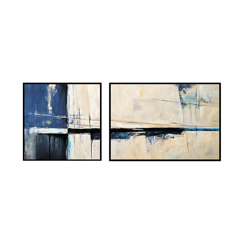 Frendorf | Moderne Malerei Druck Abstrakt Leinwand Pastell Multi-Teil Wandkunst Dekor für Hotel