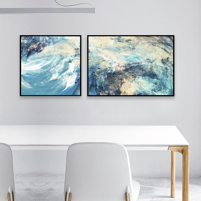 Frendorf | Moderne Malerei Druck Abstrakt Leinwand Pastell Multi-Teil Wandkunst Dekor für Hotel