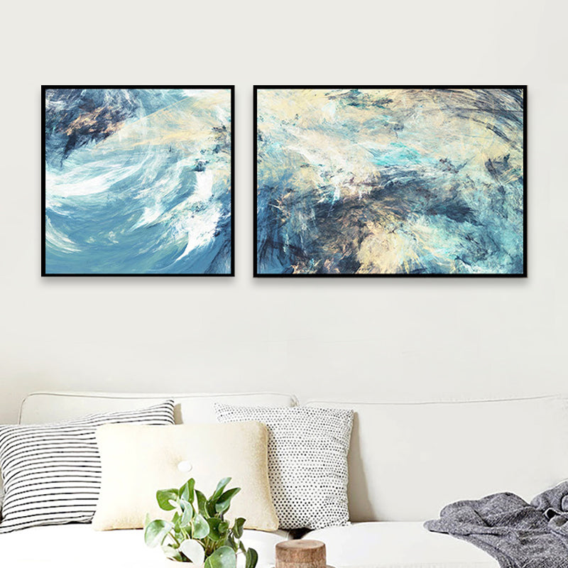 Frendorf | Moderne Malerei Druck Abstrakt Leinwand Pastell Multi-Teil Wandkunst Dekor für Hotel