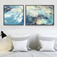 Frendorf | Moderne Malerei Druck Abstrakt Leinwand Pastell Multi-Teil Wandkunst Dekor für Hotel