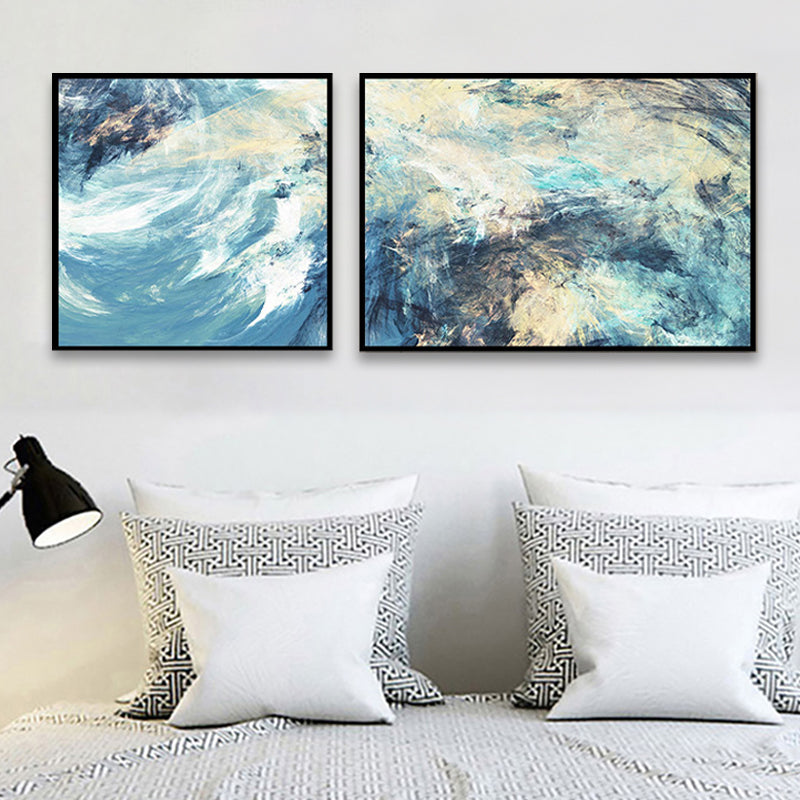 Frendorf | Moderne Malerei Druck Abstrakt Leinwand Pastell Multi-Teil Wandkunst Dekor für Hotel