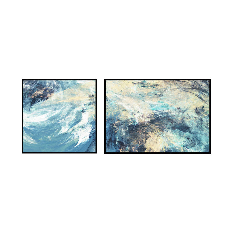 Frendorf | Moderne Malerei Druck Abstrakt Leinwand Pastell Multi-Teil Wandkunst Dekor für Hotel